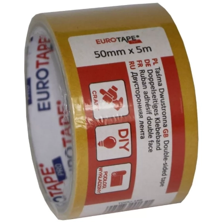 TAŚMA DWUSTRONNA EURO-TAPE PRO 50MM/5MB
